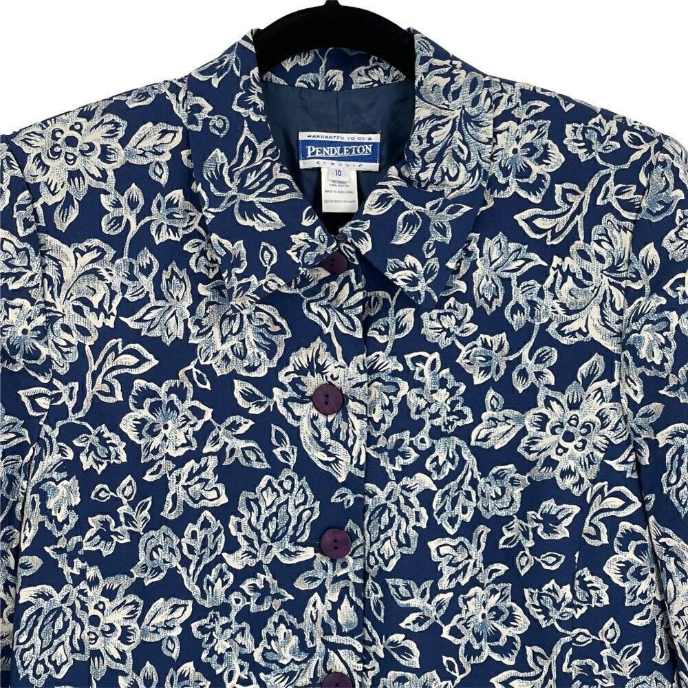 Vintage Pendleton Floral Blazerjacket Lightweight… - image 2